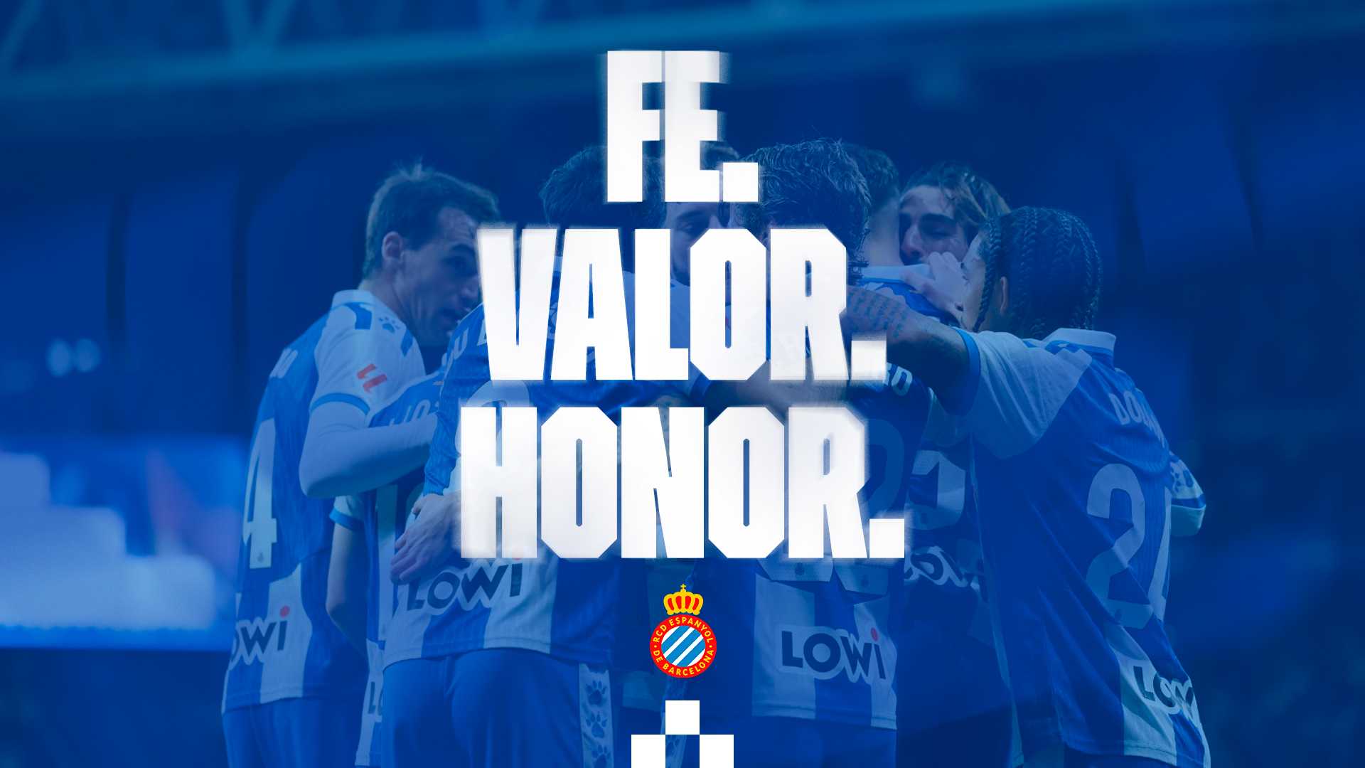 FE. VALOR. HONOR. L'RCDE Stadium es prepara per a una gran nit blanc-i-blava davant l'Athletic Club