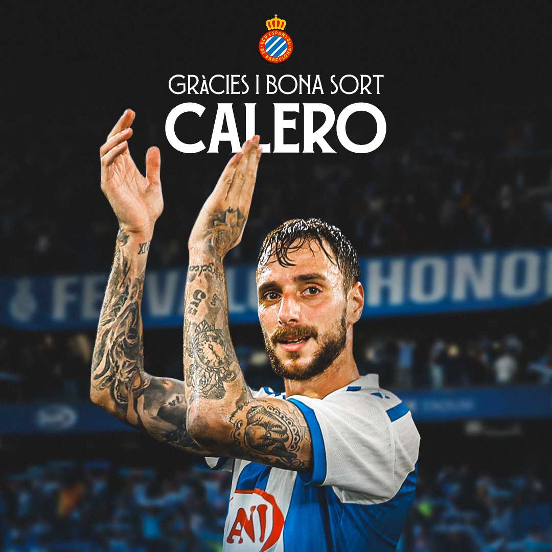 Calero finaliza su etapa en el RCD Espanyol