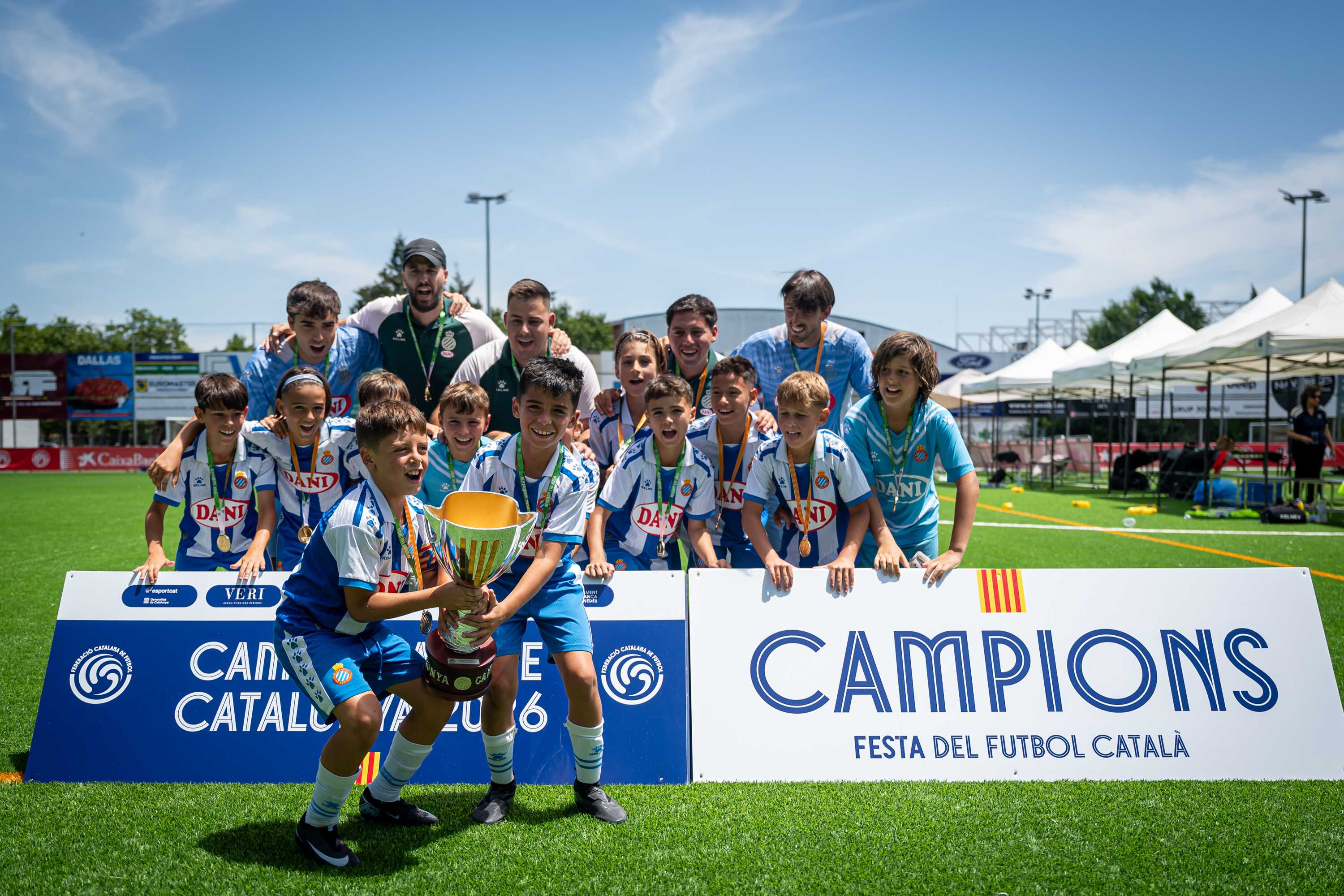Triplete en la Festa del Futbol Català