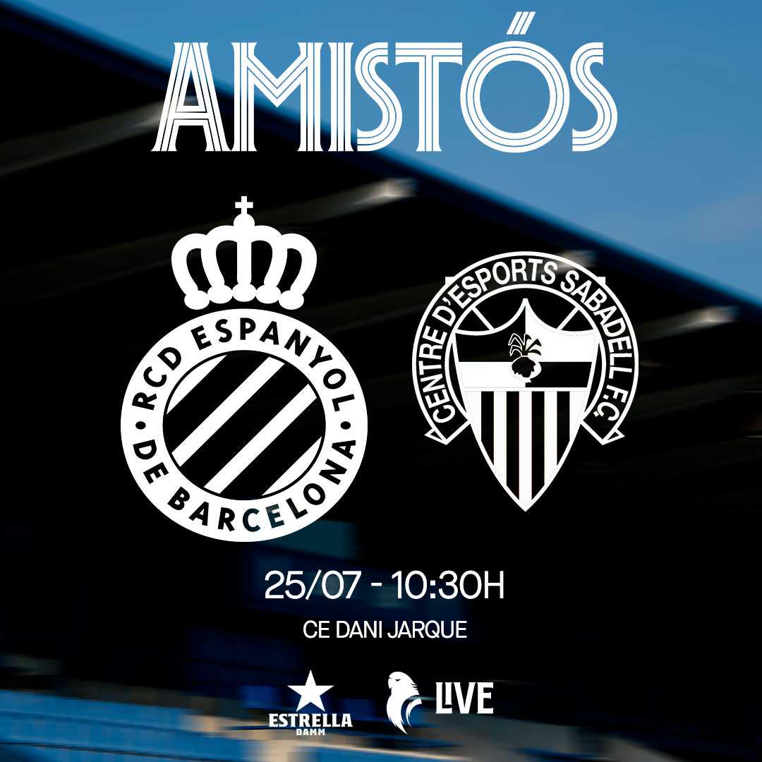 Cambio de horario del amistoso ante el CE Sabadell
